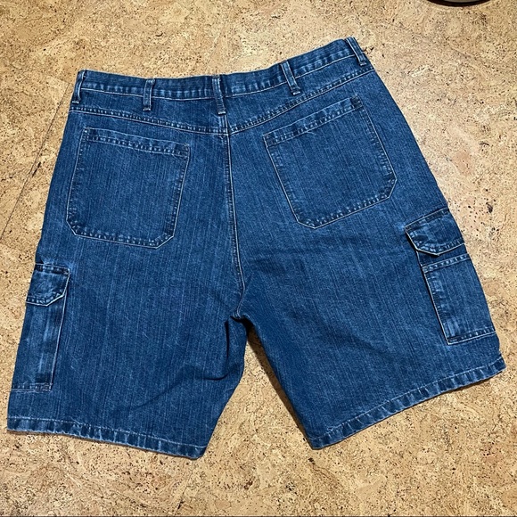 Wrangler Men’s Cargo Denim Jeans Shorts Sz 40 - Picture 2 of 13